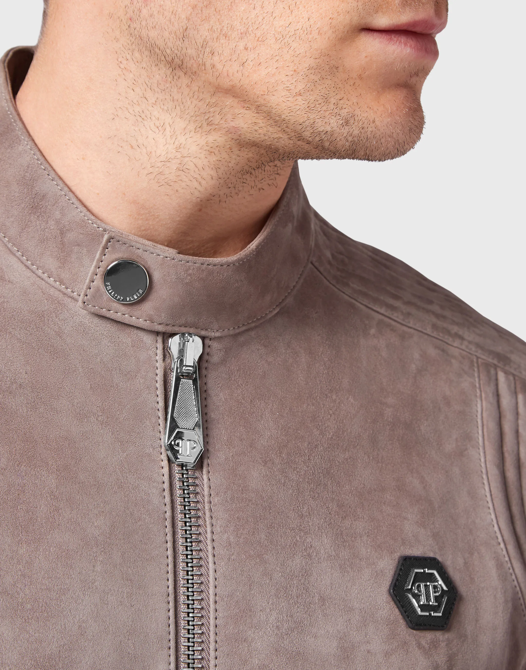Suede Padded Jacket